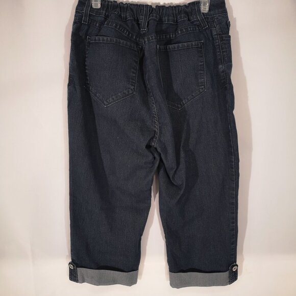 YNXDJ Ladies Capri Length Made in the USA Blue Jeans - Picture 2 of 10